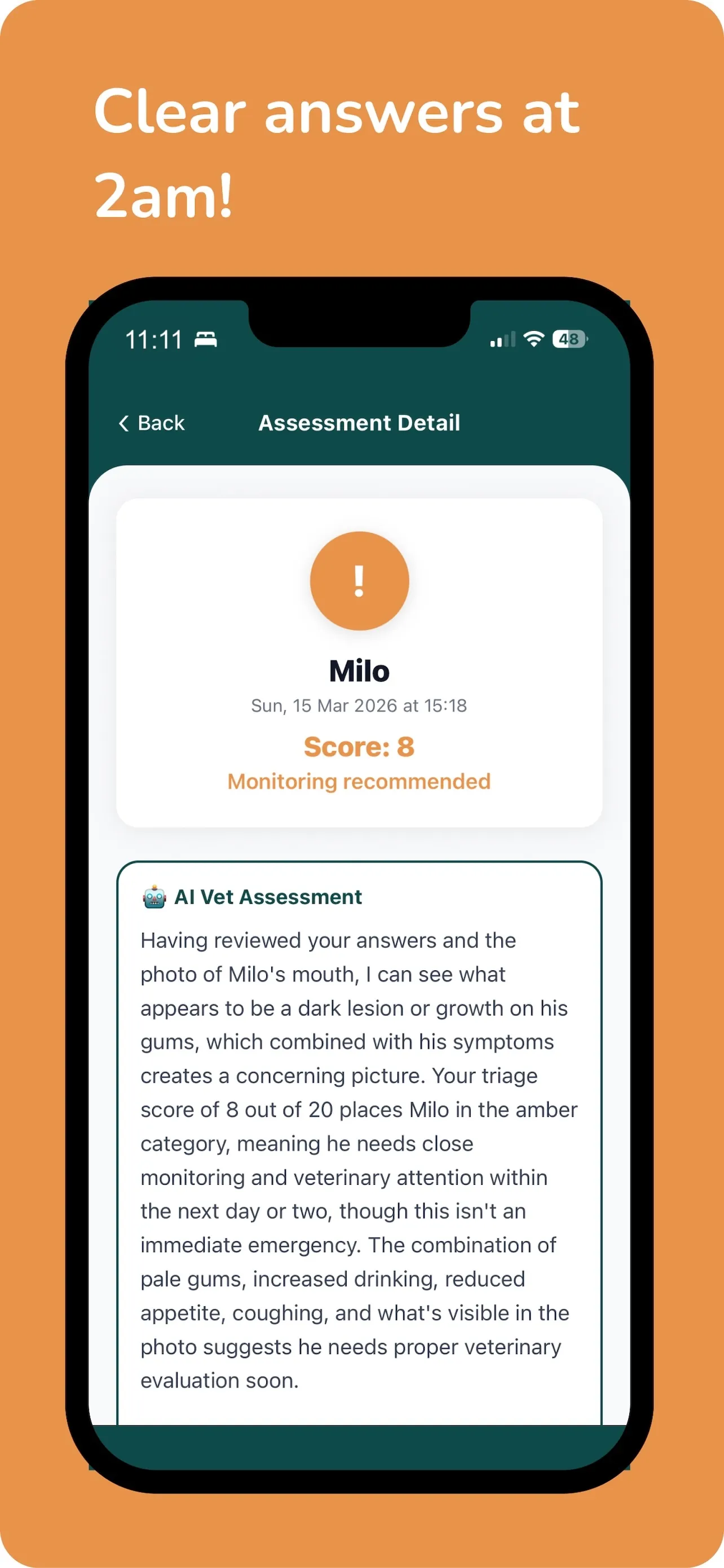 Clinical triage questions