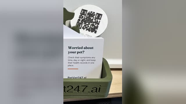 Linking your pet to your vet with their coin or QR code